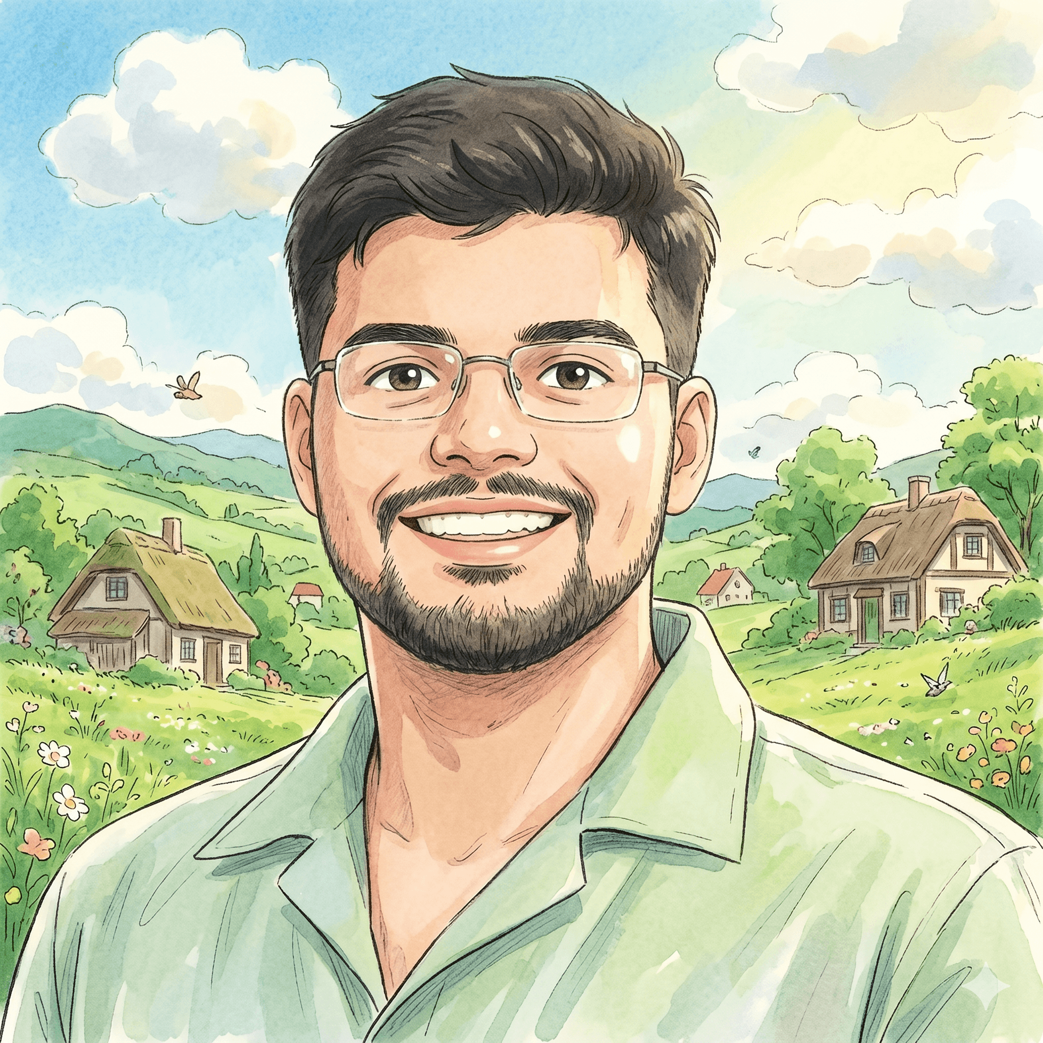 Rohit Aggarwal Ghibli portrait